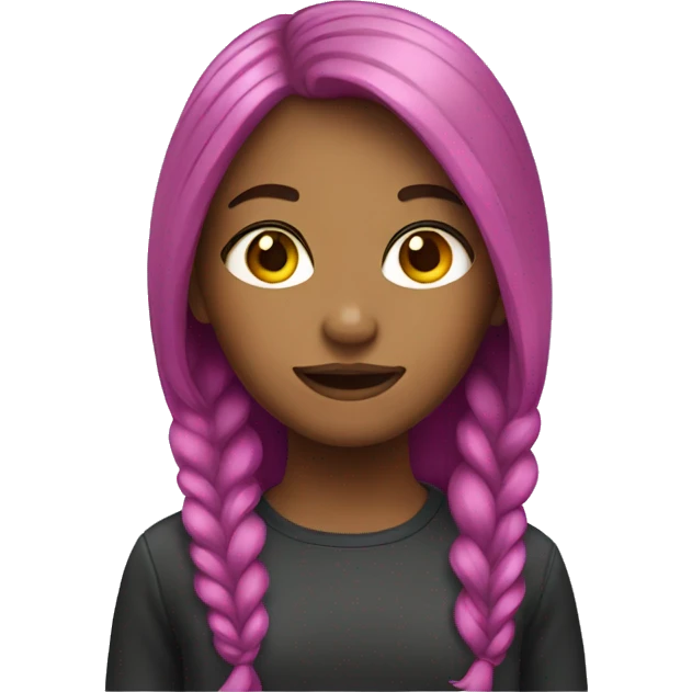 Girl with dyed hair emoji