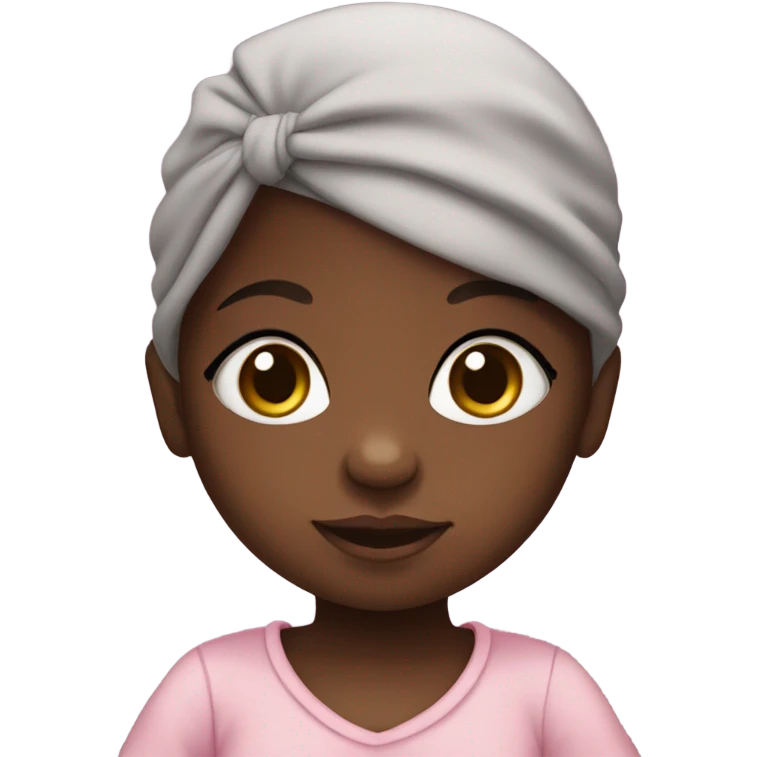 black newborn baby girl emoji