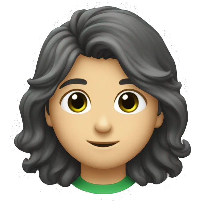 Niño con pelo rubio ojos verdes barbas de chivo emoji