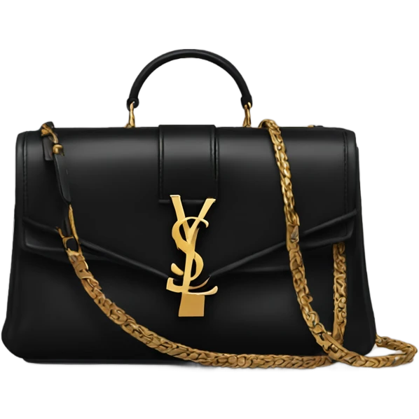 Black ysl bag emoji
