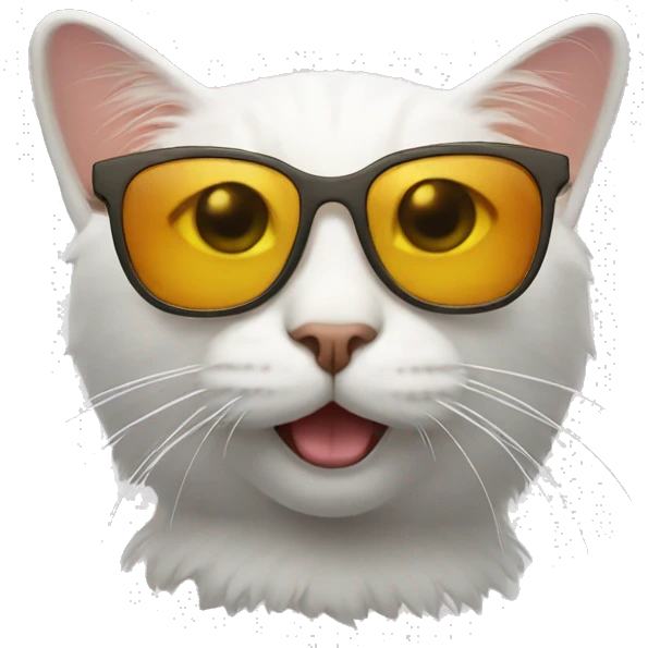 Cat with sunglasses emoji
