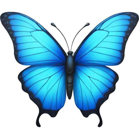 Mariposa azul emoji
