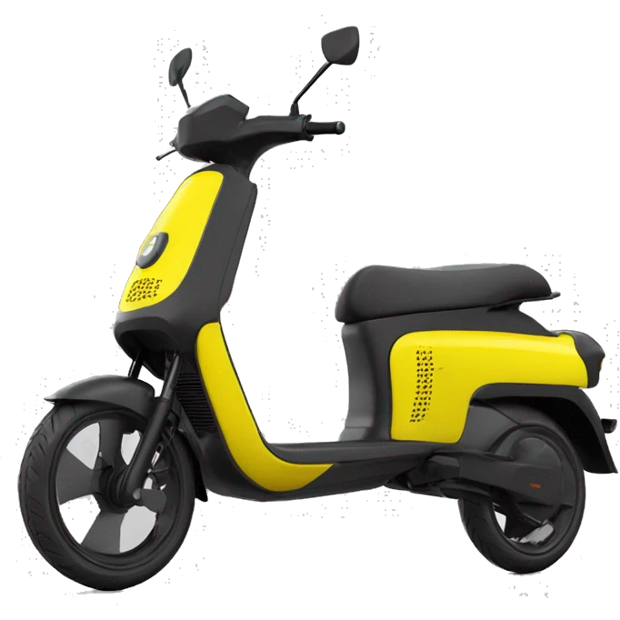 Electric yellow whoosh yellow scooter xiaomi SL90 emoji