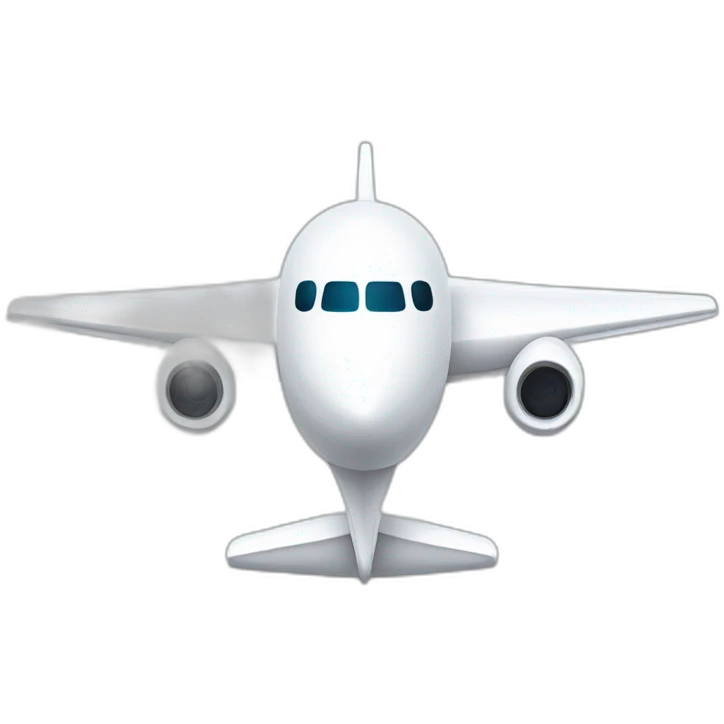 white airplane emoji
