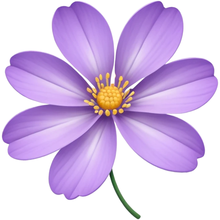 pale purple flower  emoji