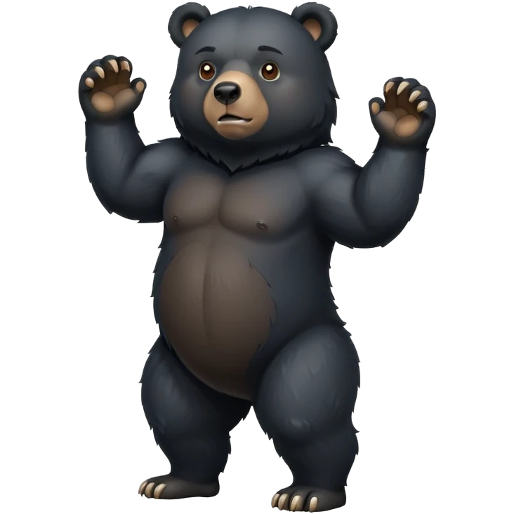 American black bear emoji