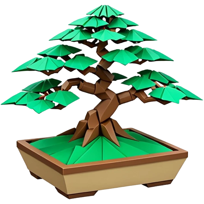 Bonsai Lego fine-leaf group planting origami  emoji