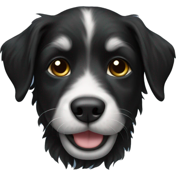 Black Havaneser dog puppy  emoji
