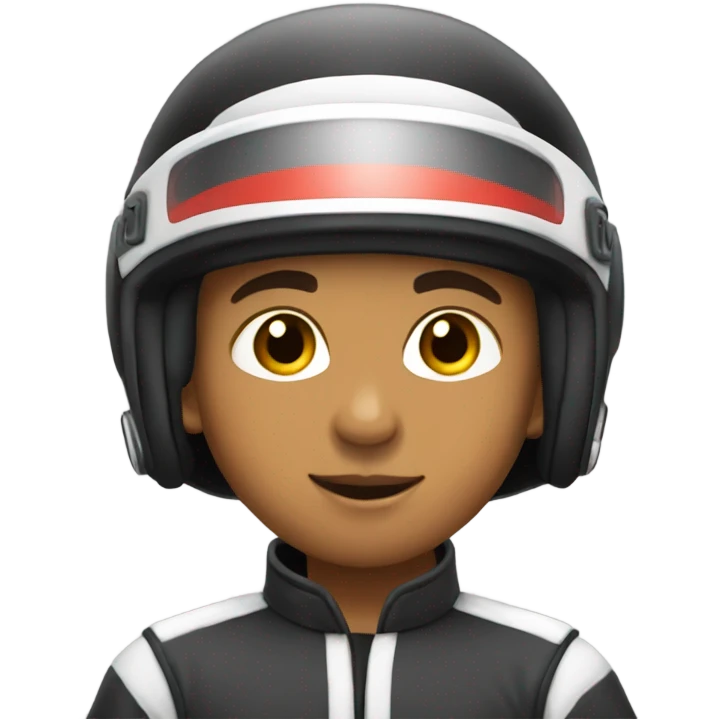 A lightskin boy karting emoji