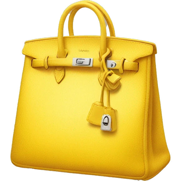 Yellow Birkin bag emoji
