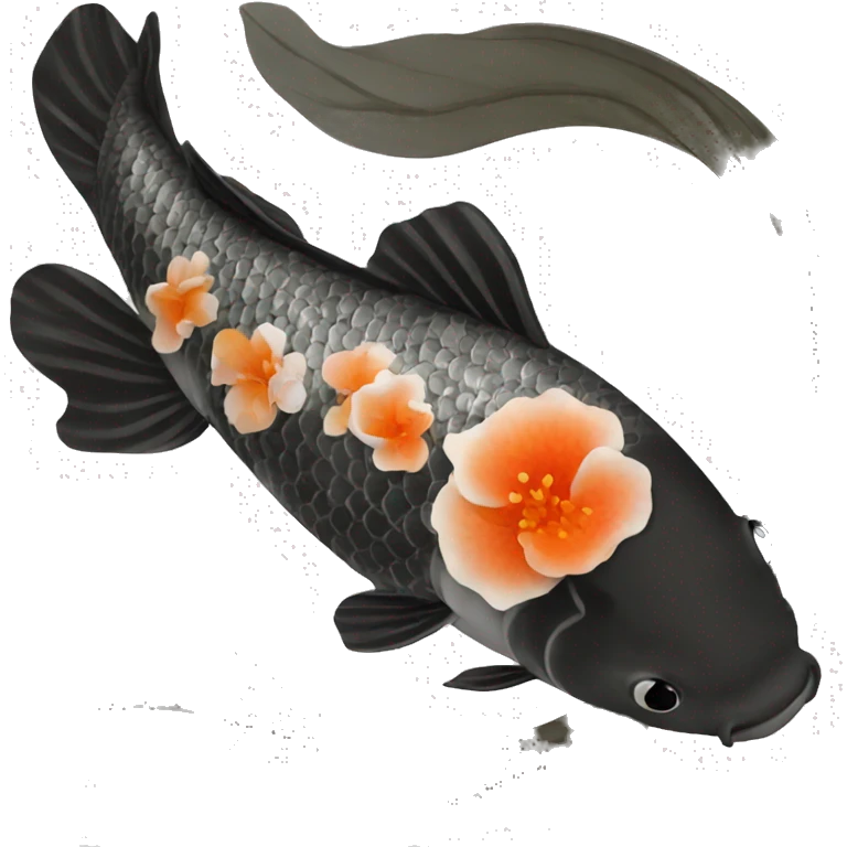 blACK KOI emoji