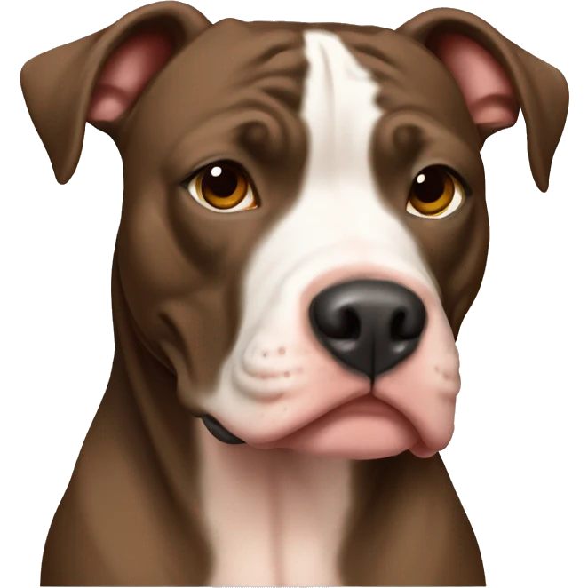 Tortoise shell colored pitbull emoji