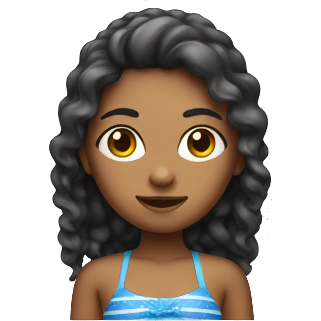 A girl who in swimsuit emoji
