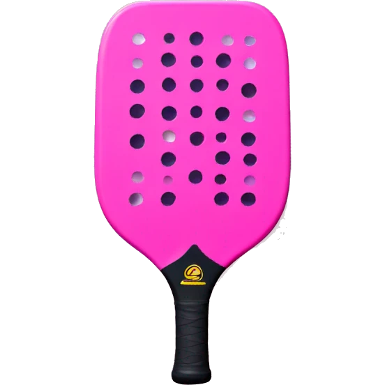 Pink pickleball paddel emoji