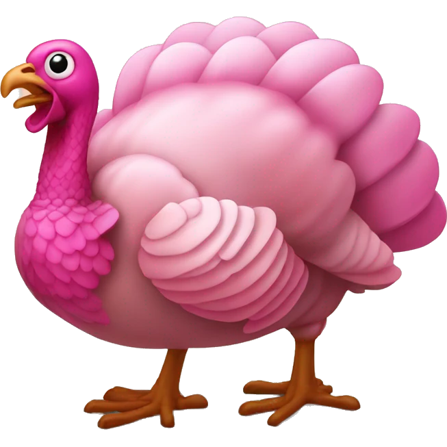 Pink cooked turkey  emoji