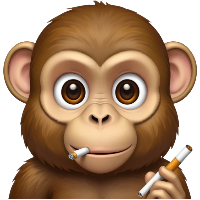 Smoking monkey emoji