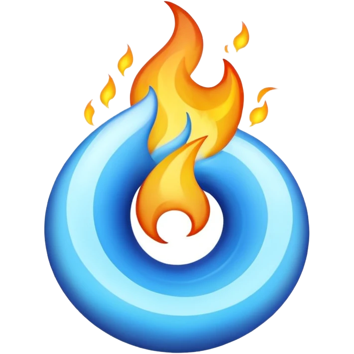 Flama azul emoji