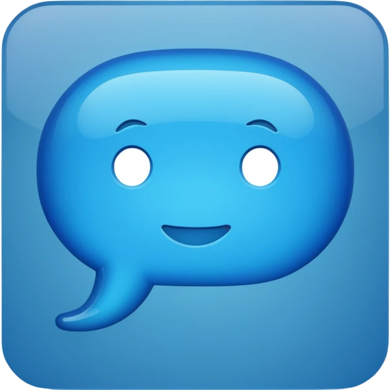 chat bubble iOS style emoji