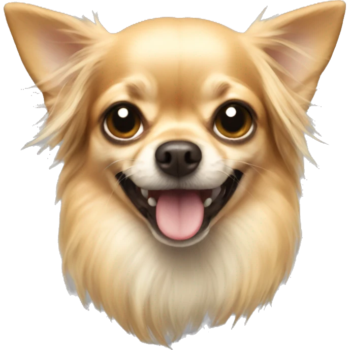 Chihuahua long-hair bite emoji
