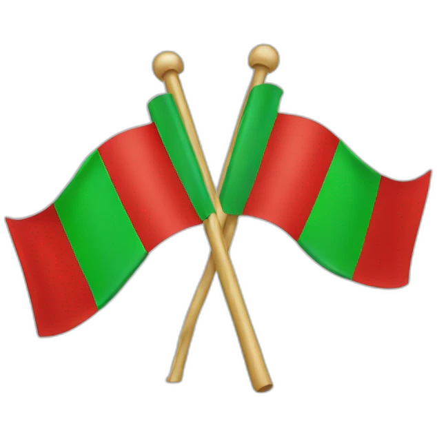 Red-green-red flag emoji