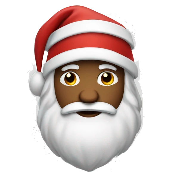 santa claus with a broken heart emoji