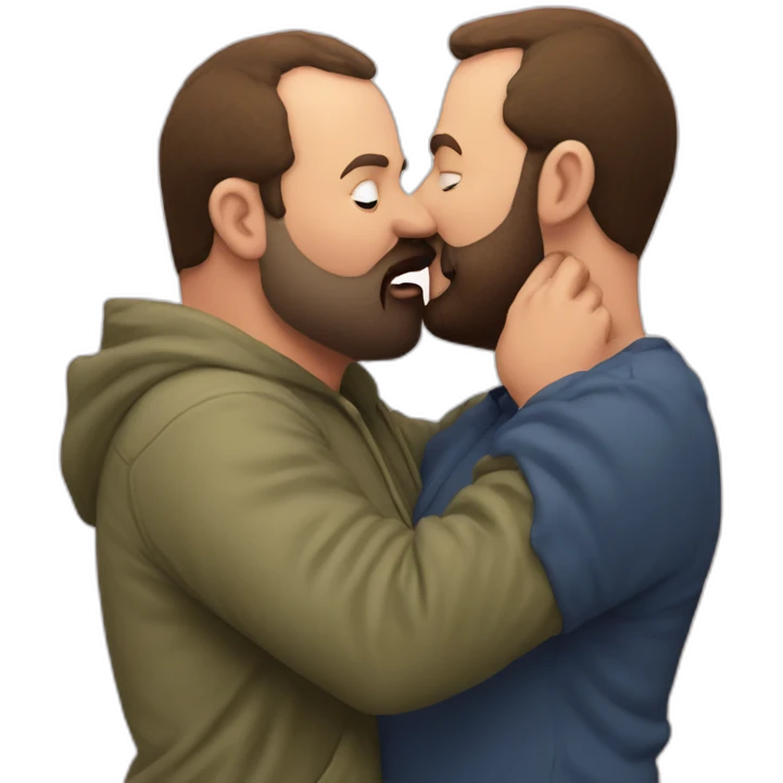 tom segura kissing bert kreischer emoji