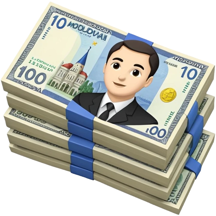 100 moldovan money emoji