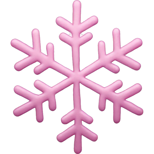 pastel pink snowflake  emoji
