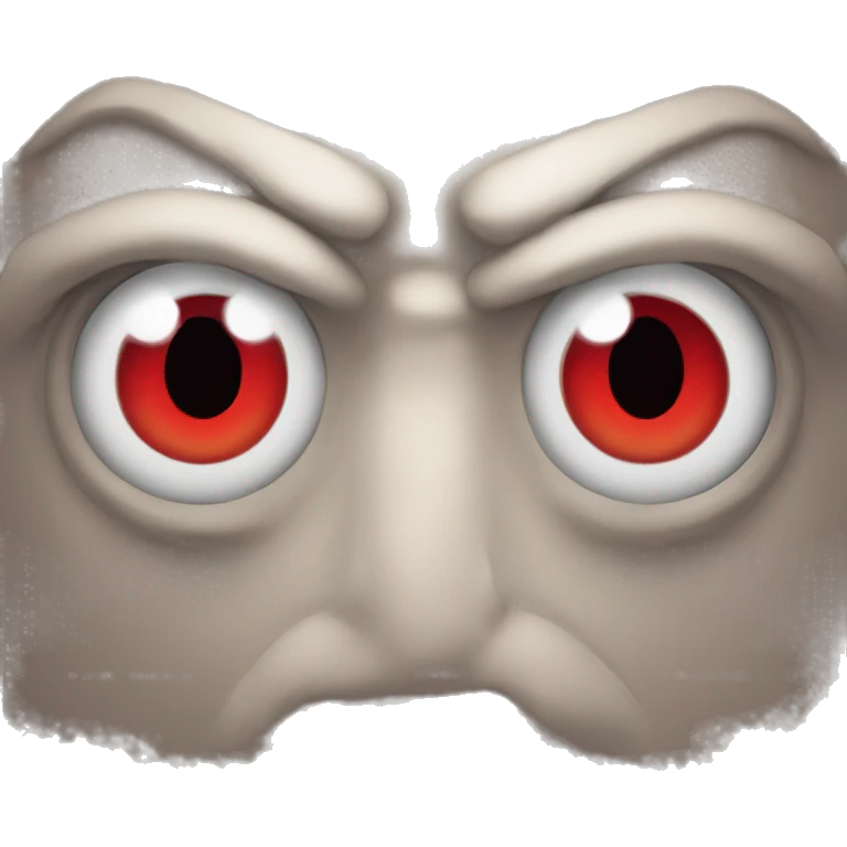 ojos rojos Monstre emoji