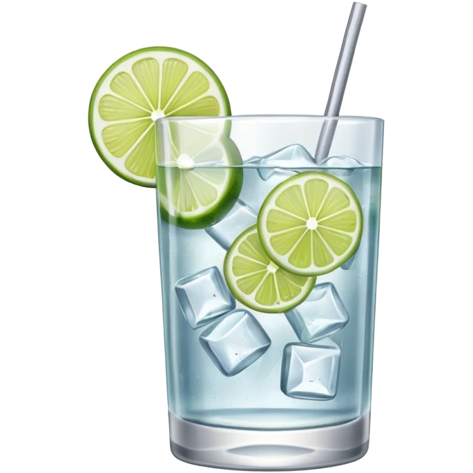 gin tonic emoji. with gin bottle next to it  emoji