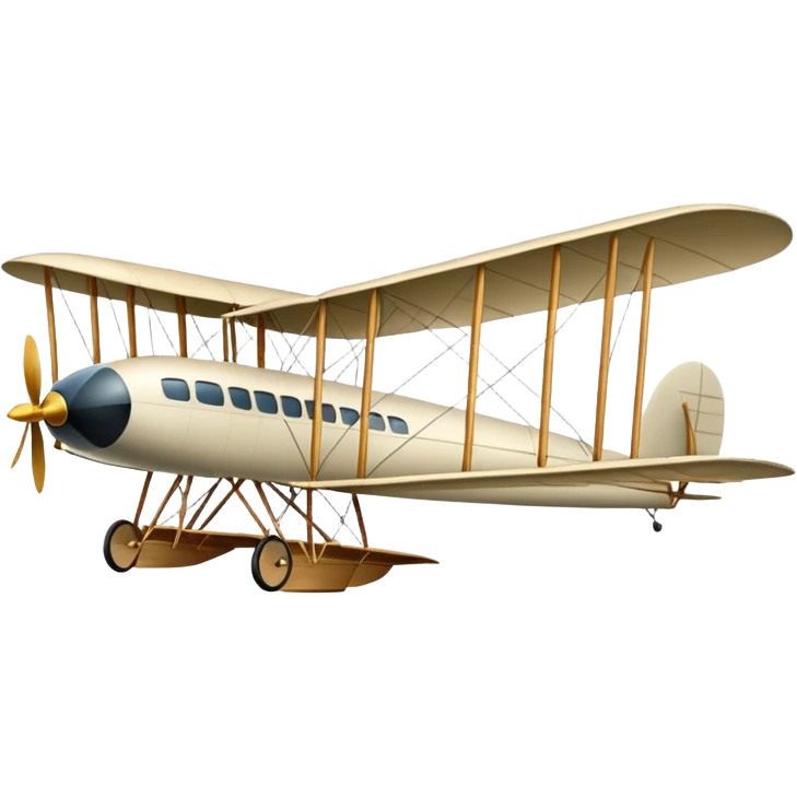1900 Wright flyer airliner flying for the first time observation deck for passengers long quadruple winged  emoji