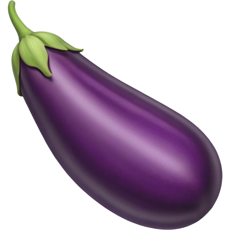 very long and thin straight eggplant emoji