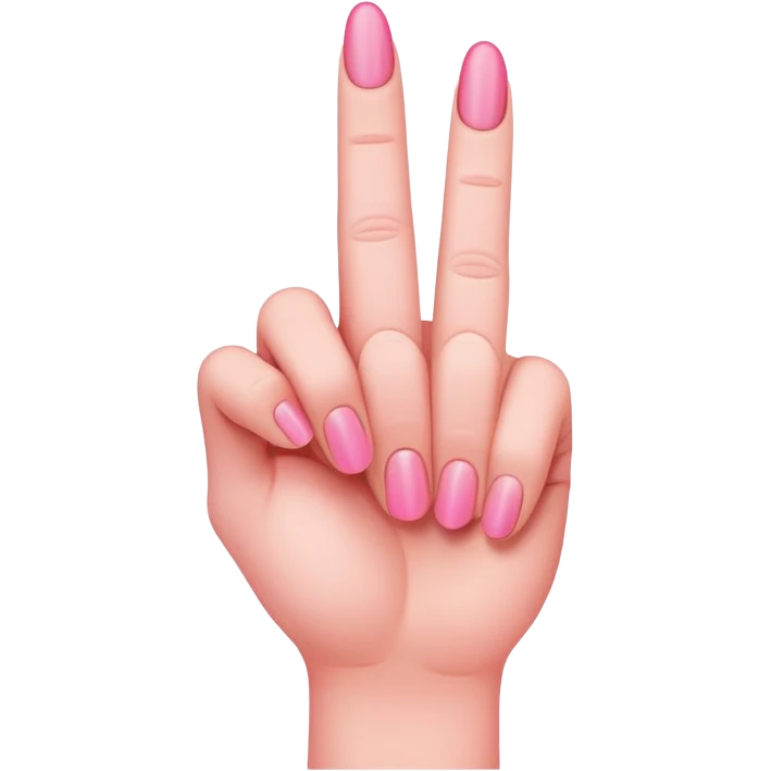 Pink middle finger  emoji