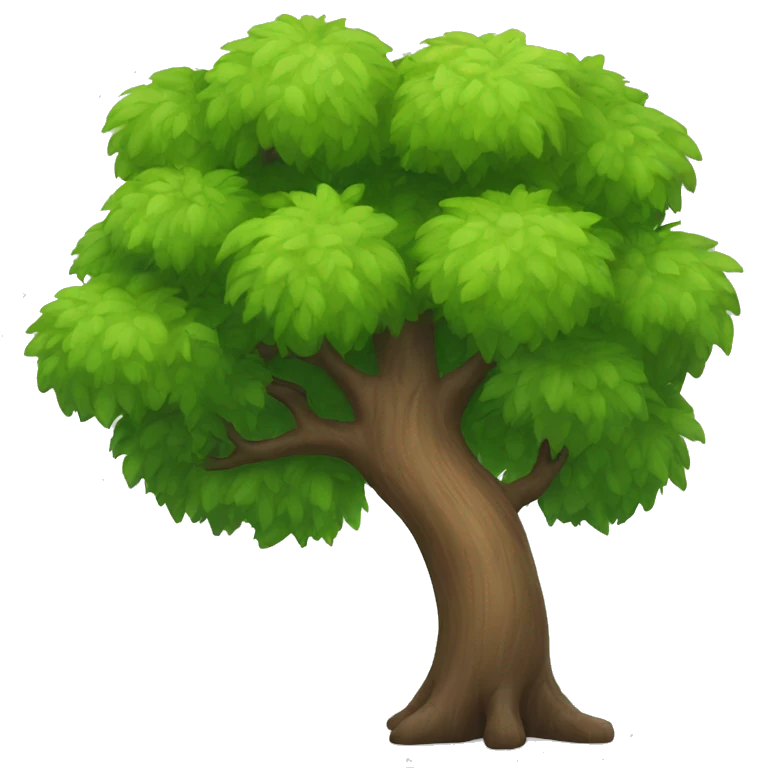 Chat avec arbre emoji