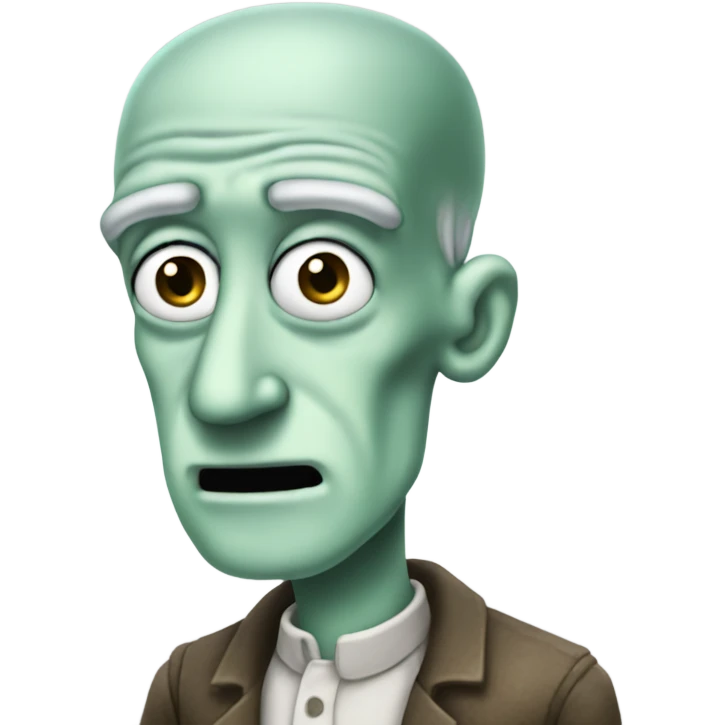 Handsome Squidward emoji