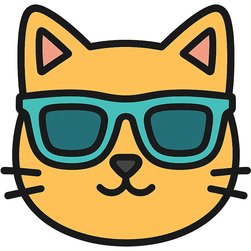 cat wearing sunglasses emoji