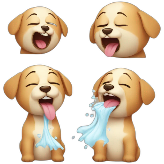 cute animals sneezing  emoji