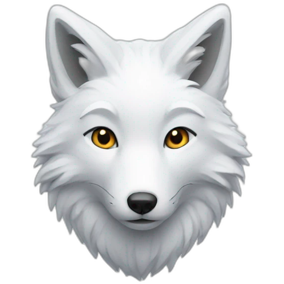 Snow fox emoji