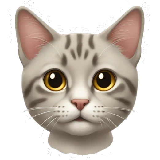 котик с цветком emoji