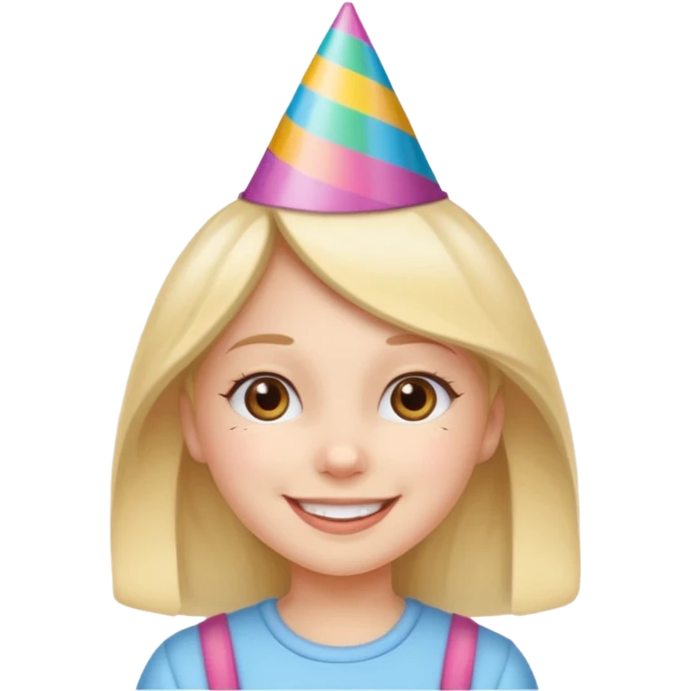 girl with birthday hat















 emoji