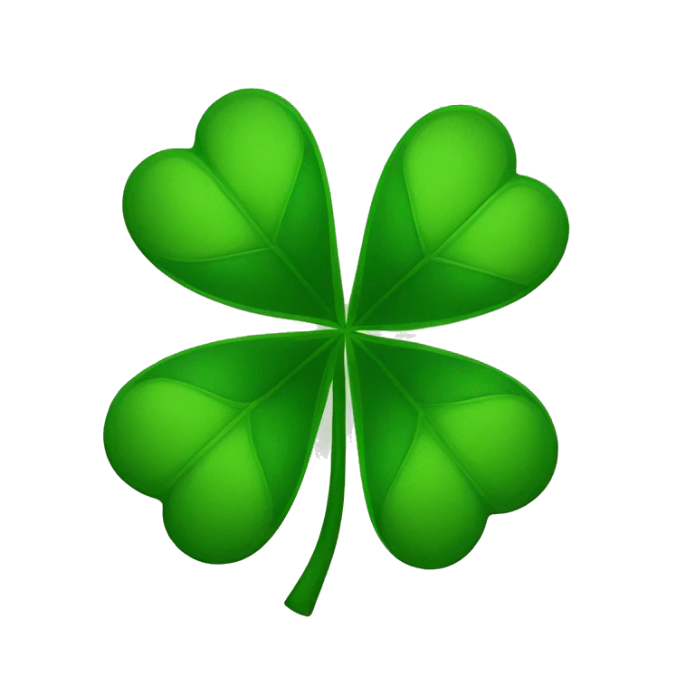 four-leaf clover emoji
