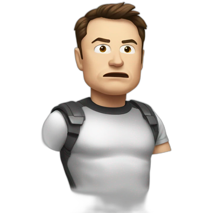 elon musk in angry mood emoji