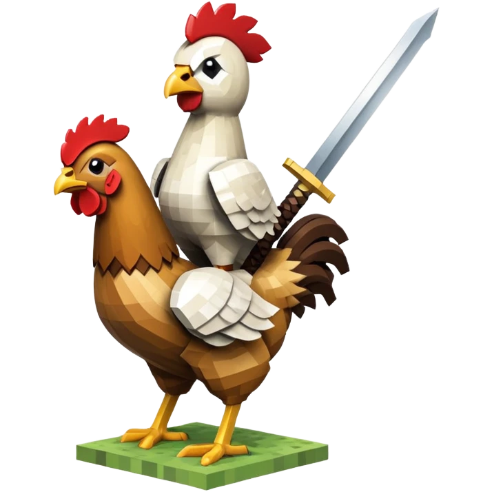 Minecraft chicken jockey  emoji