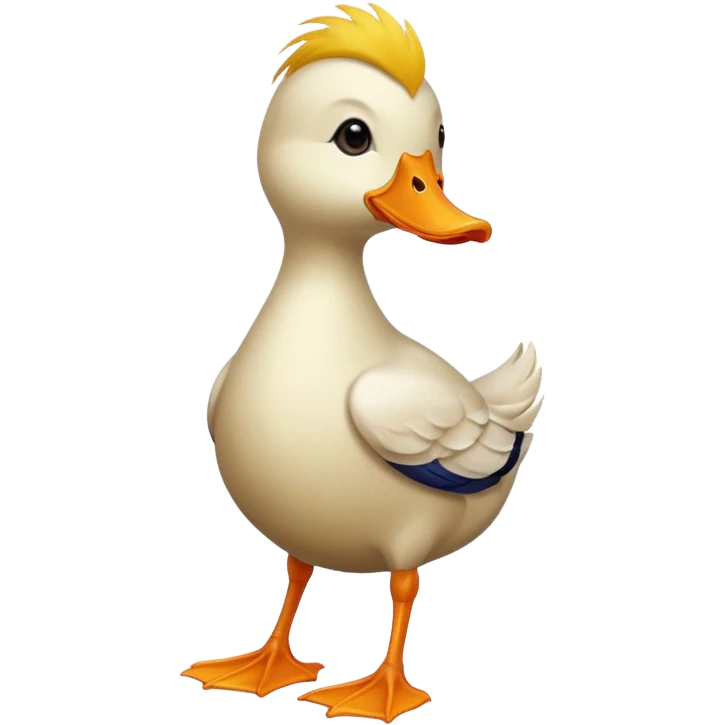 Cartoon duck emoji