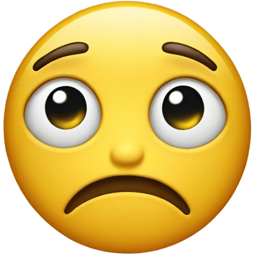 Sad and shy emoji face  emoji