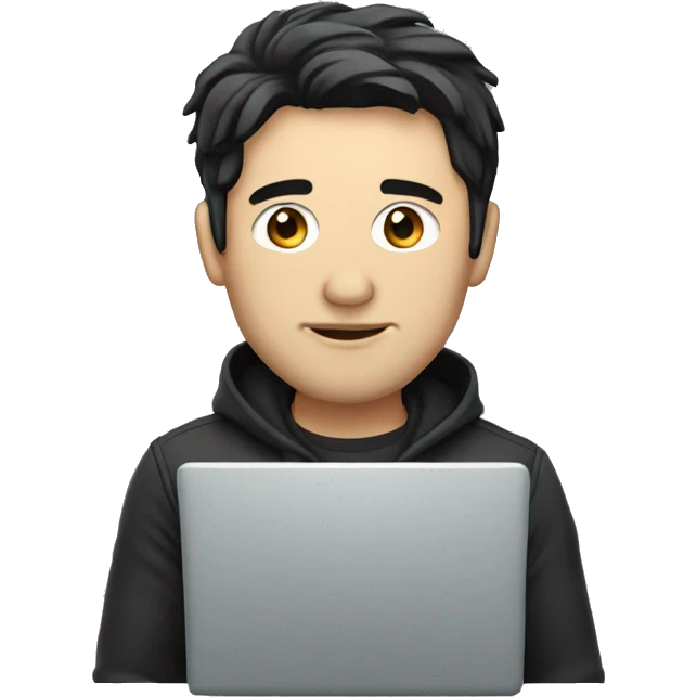 europe-glass-man-black-hair-with-laptop emoji