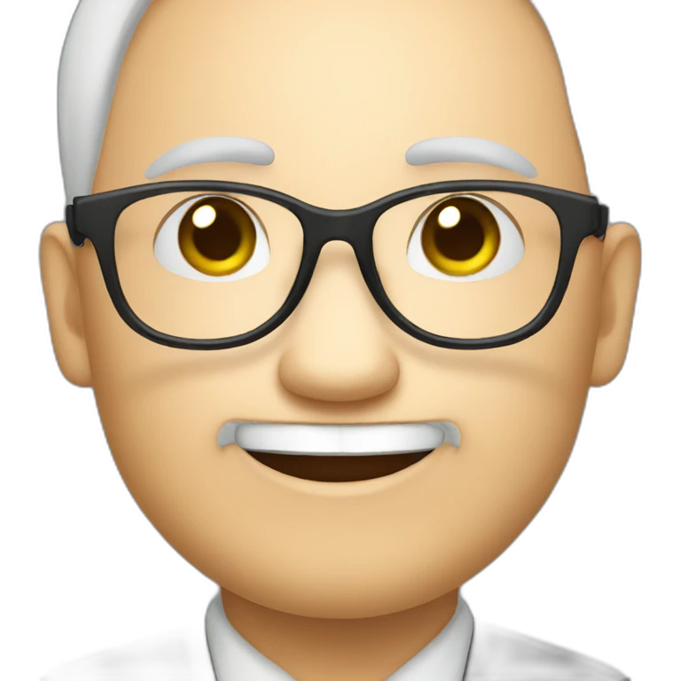 a teacher panda wearing glasses emoji