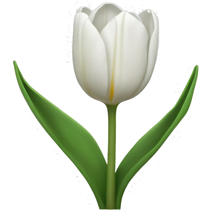 White tulips emoji