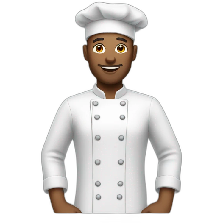 cook white man emoji
