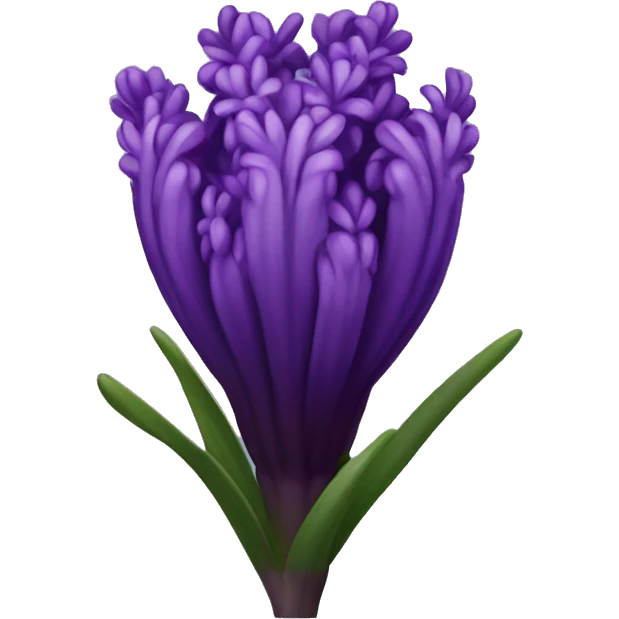 Dark purple hyacinth emoji